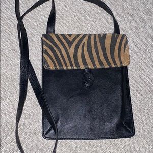 Chicos leather Crossbody nwot